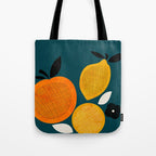 Retro Fruits minimal 2 Tote Bag Gallery Image 1