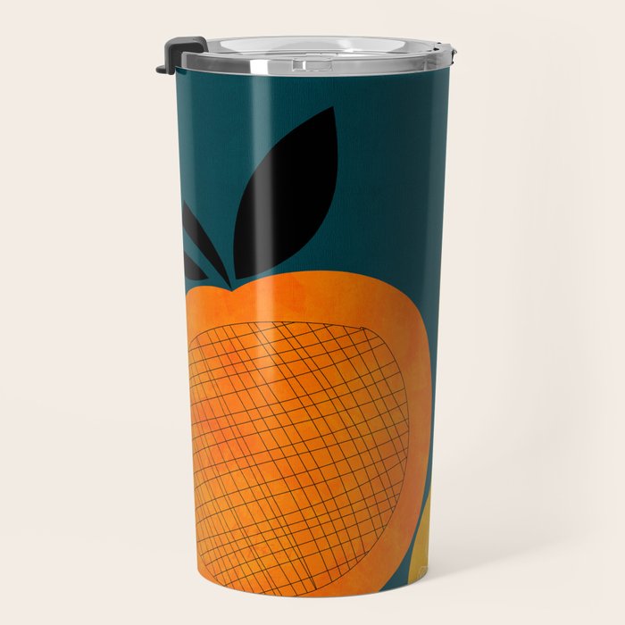 Retro Fruits minimal 2 Travel Mug Gallery Image 3
