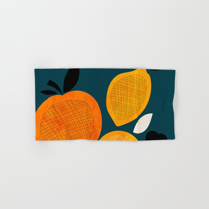 Retro Fruits minimal 2 Bath Towel Gallery Image 1