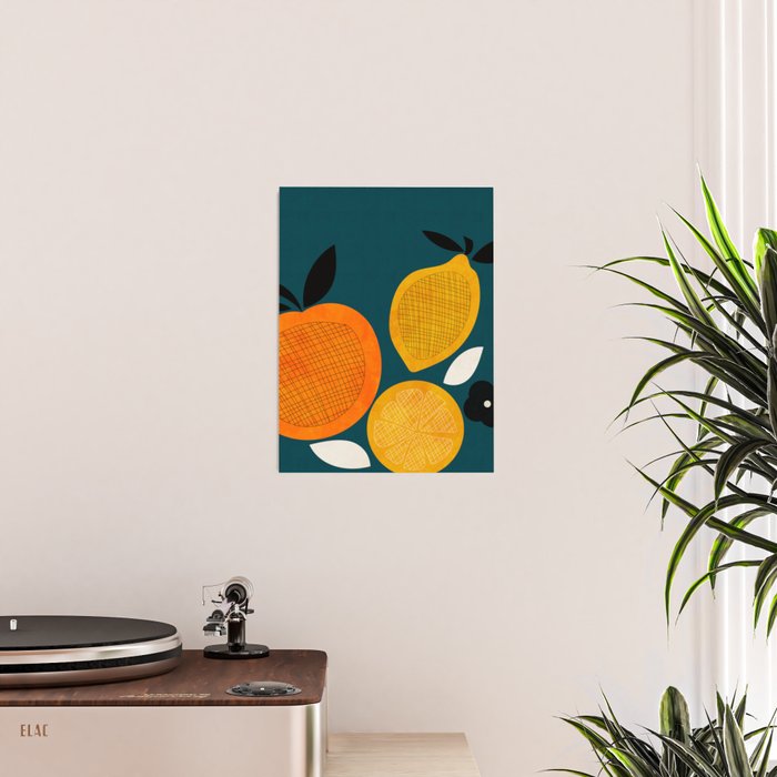Retro Fruits minimal 2 Poster Gallery Image 2