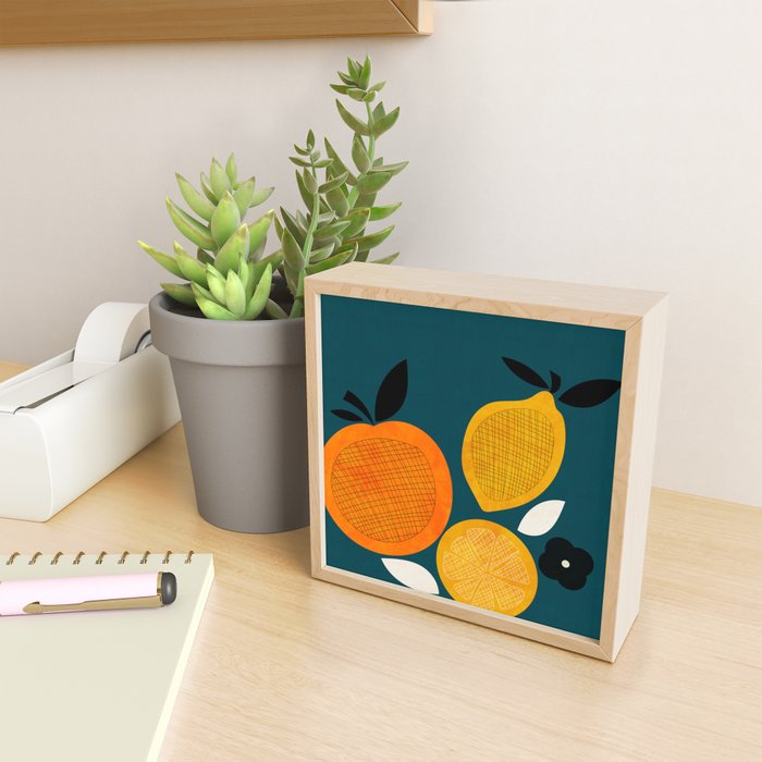 Retro Fruits minimal 2 Mini Art Print Gallery Image 2