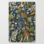 Fall leafy nature dark A Cutting Board Gallery Image 1