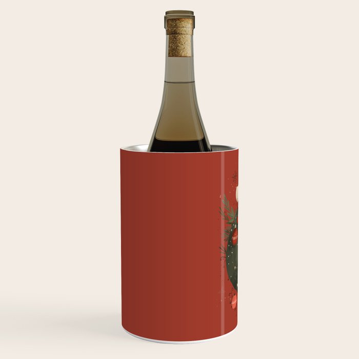 Festive Ho Ho Ho Bauble Red  Wine Chiller Gallery Image 2