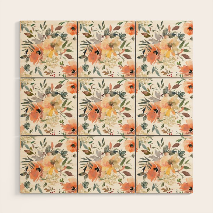 Summer Bouquet Wood Wall Art Gallery Image 1