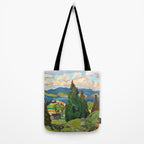 Canadian Landscape Franklin Carmichael Art Nouveau Post-Impressionism Tote Bag Gallery Image 2
