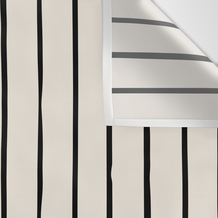 Minimalist Burnt Orange Black Vertical Lines Wall Tapestry Gallery Image 3