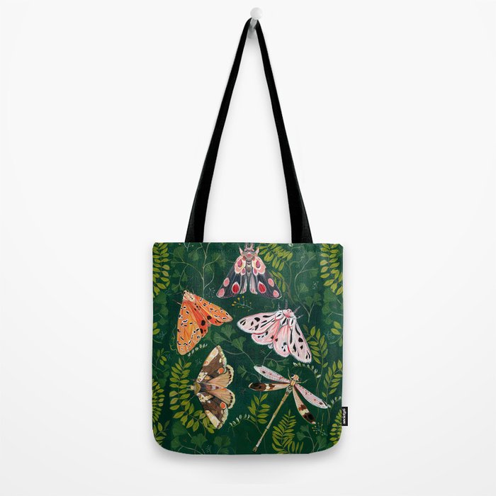 Moths and dragonfly Tote Bag Gallery Image 2