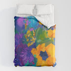 Bouquet In Blue Duvet Cover Gallery Image 6