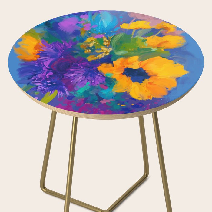 Bouquet In Blue Side Table Gallery Image 2