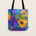 Bouquet In Blue Tote Bag Gallery Image 1
