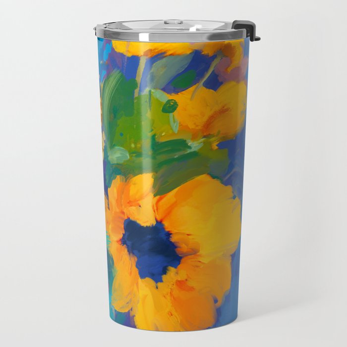 Bouquet In Blue Travel Mug Gallery Image 2