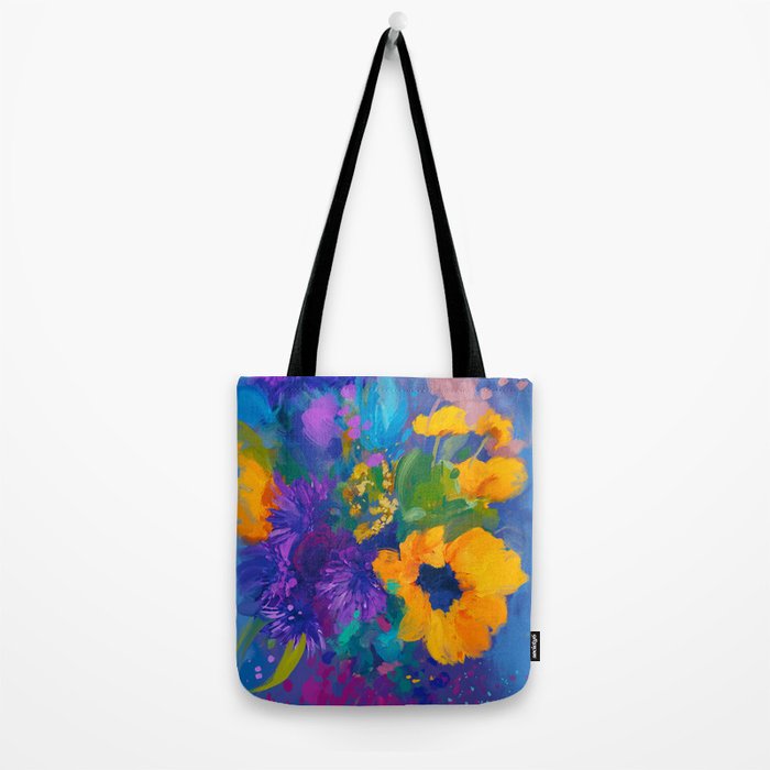 Bouquet In Blue Tote Bag Gallery Image 2