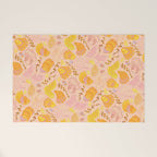 Coastal Oysters on the Beach in Lemon Orange & Peach Welcome Mat Gallery Image 1