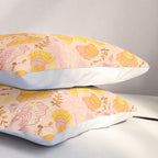 Coastal Oysters on the Beach in Lemon Orange & Peach Pillow Sham Gallery Image 3