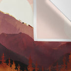 Rose Mountain Reflection Wall Tapestry Gallery Image 3