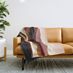 Rose Mountain Reflection Throw Blanket Gallery Image 1