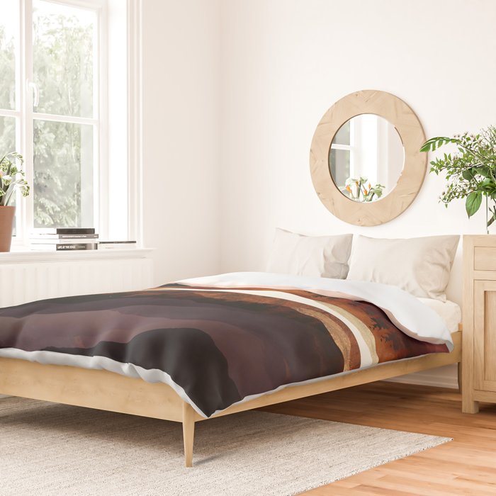 Rose Mountain Reflection Duvet Cover Gallery Image 2