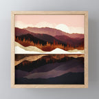 Rose Mountain Reflection Mini Art Print Gallery Image 1
