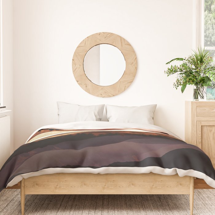 Rose Mountain Reflection Duvet Cover Gallery Image 3