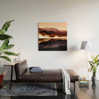 Rose Mountain Reflection Wood Wall Art Gallery Image 2