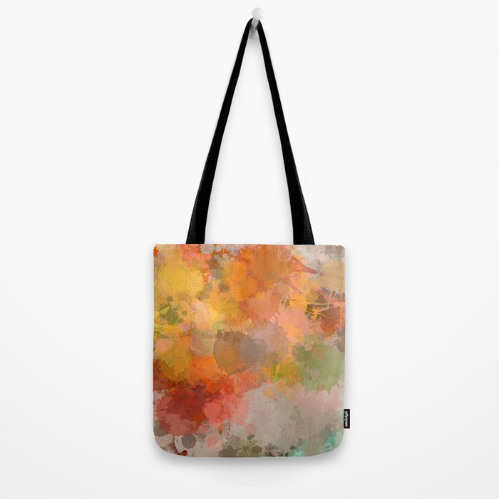 Modern contemporary Yellow Orange Abstract Tote Bag Gallery Image 2