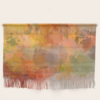 Modern contemporary Yellow Orange Abstract Wall Hanging Gallery Image 1