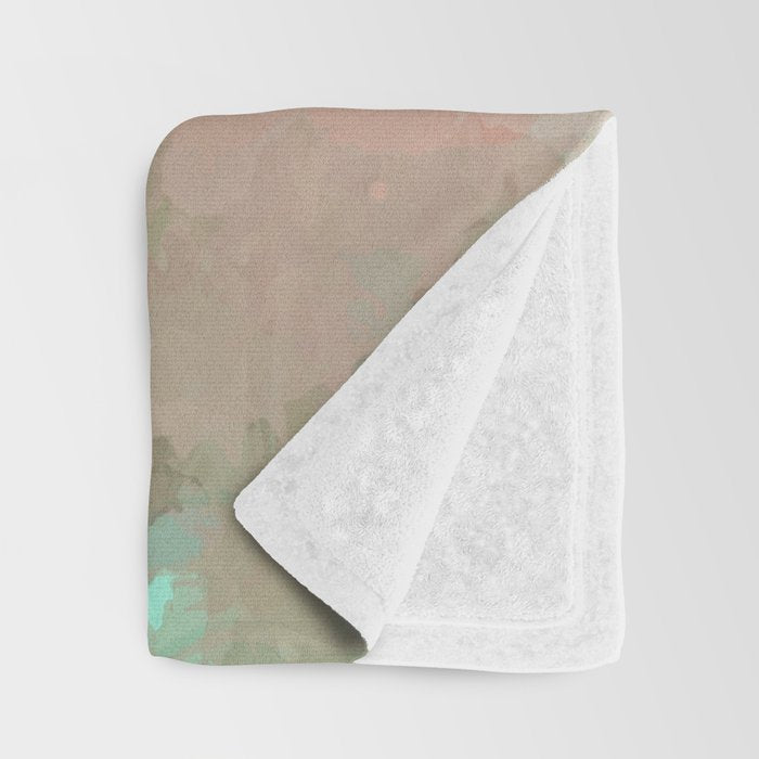 Modern contemporary Yellow Orange Abstract Throw Blanket Gallery Image 3