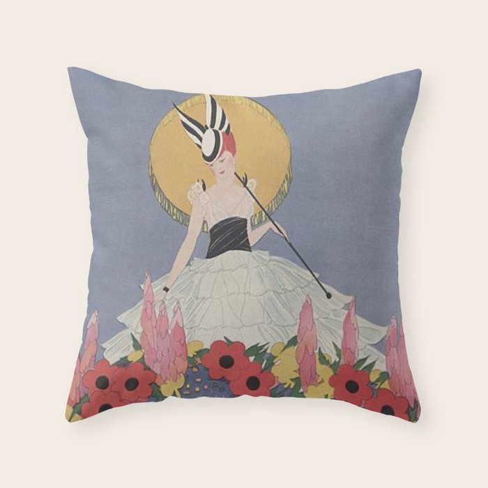 Vintage Magazine Cover - January 1915 - Spring Throw Pillow Gallery Image 6
