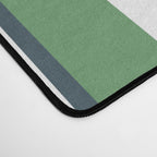 Preppy Green White Stripe Desk Mat Gallery Image 4