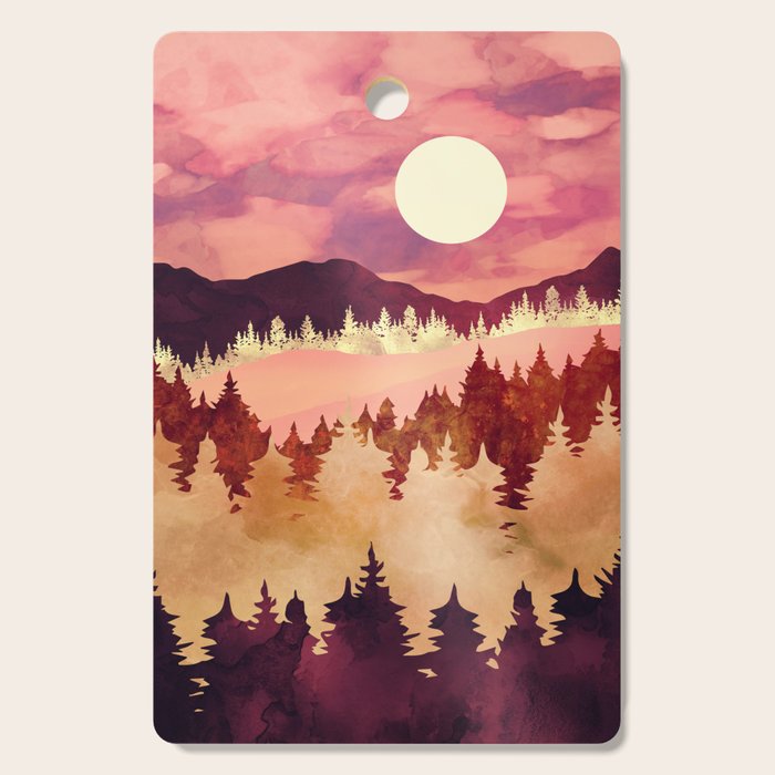 Autumn Sunset Cutting Board Gallery Image 1