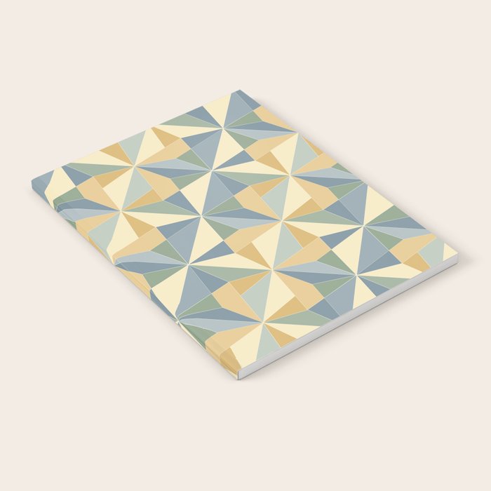 Kaleidoscope Tile Pattern XIV Neutral Earthy Pastel Notebook Gallery Image 2