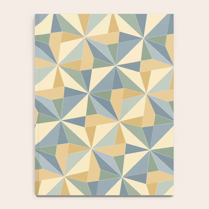 Kaleidoscope Tile Pattern XIV Neutral Earthy Pastel Notebook Gallery Image 4