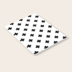 Black and White Swiss Cross Pattern Notebook Gallery Image 2