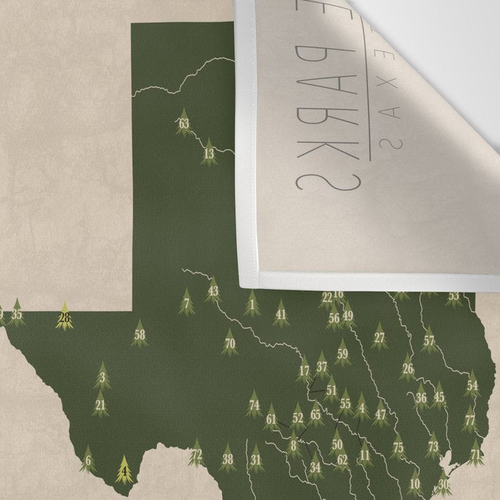 US National Parks - Texas Wall Tapestry Gallery Image 3