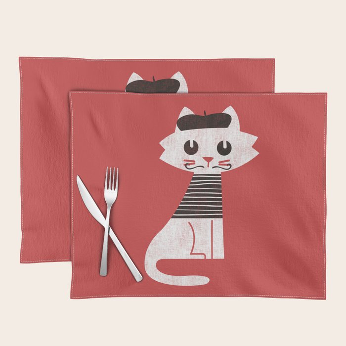 Mark the cat goes to Paris Placemat Gallery Image 1