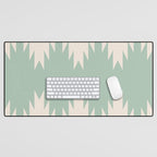 Geometric Southwestern Minimalism - Neutral Sage Green Desk Mat Gallery Image 1