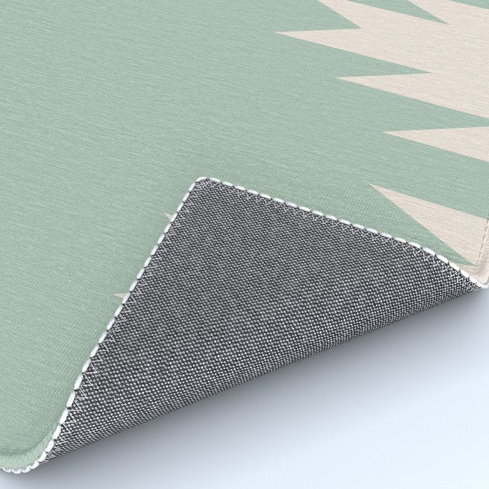 Geometric Southwestern Minimalism - Neutral Sage Green Rug Gallery Image 4