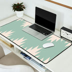Geometric Southwestern Minimalism - Neutral Sage Green Desk Mat Gallery Image 2