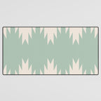 Geometric Southwestern Minimalism - Neutral Sage Green Desk Mat Gallery Image 3