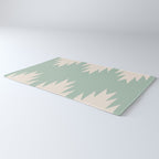 Geometric Southwestern Minimalism - Neutral Sage Green Rug Gallery Image 3