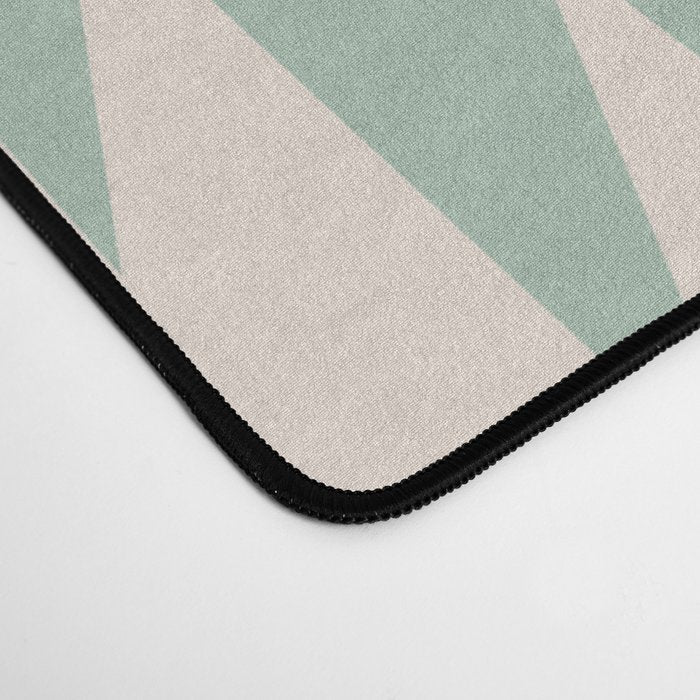 Geometric Southwestern Minimalism - Neutral Sage Green Desk Mat Gallery Image 4