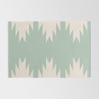 Geometric Southwestern Minimalism - Neutral Sage Green Rug Gallery Image 2