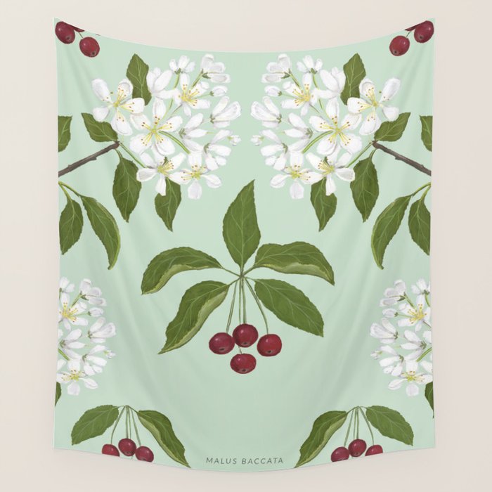 Siberian Crabapple Wall Tapestry Gallery Image 4