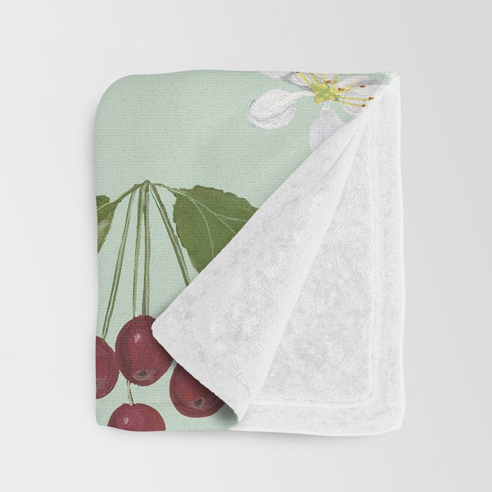 Siberian Crabapple Throw Blanket Gallery Image 3