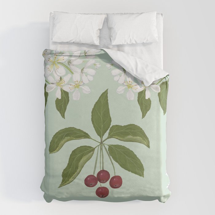 Siberian Crabapple Duvet Cover Gallery Image 6