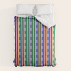 Woven Color Block Stripes Duvet Cover Gallery Image 6