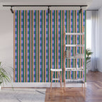 Woven Color Block Stripes Wall Mural Gallery Image 1