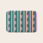 Woven Color Block Stripes Bath Mat Gallery Image 1