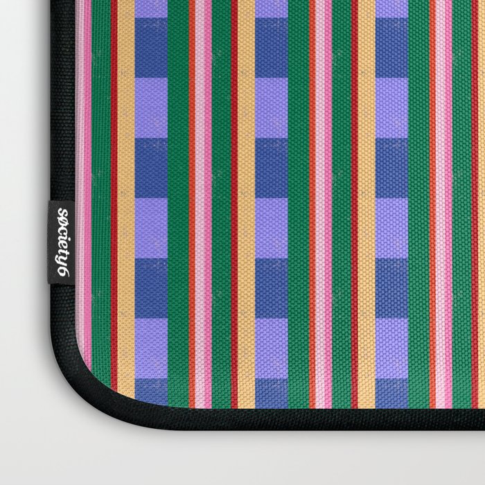 Woven Color Block Stripes Laptop Sleeve Gallery Image 3