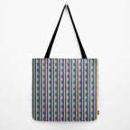Woven Color Block Stripes Tote Bag Gallery Image 2